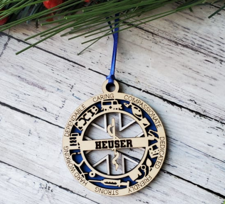 Personalized First Responder Ornaments