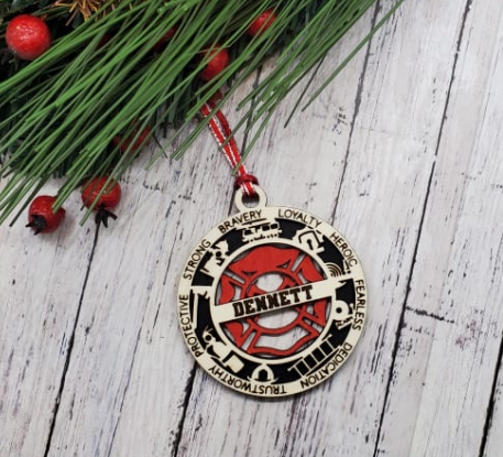 Personalized First Responder Ornaments