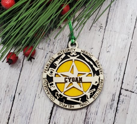 Personalized First Responder Ornaments