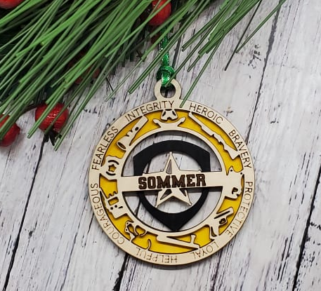 Personalized First Responder Ornaments
