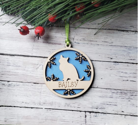 Personalized Cat Ornament