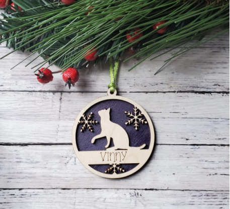 Personalized Cat Ornament
