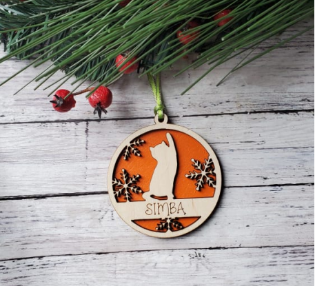 Personalized Cat Ornament
