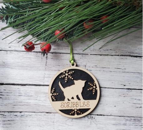 Personalized Cat Ornament