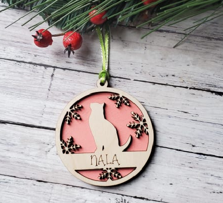 Personalized Cat Ornament