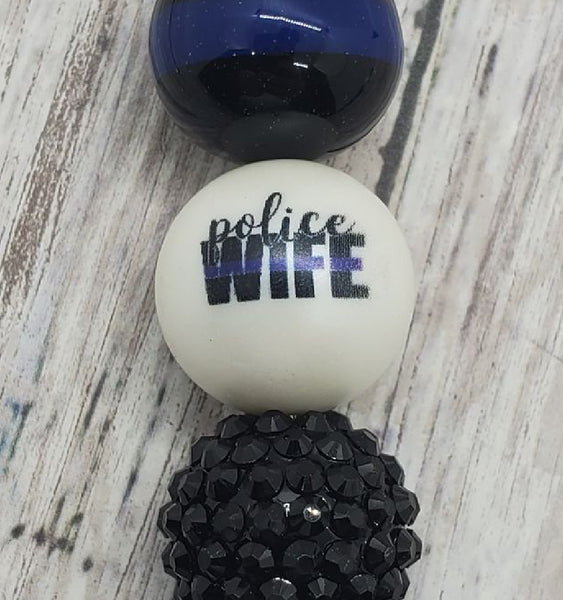 Police Wife Beaded Pen