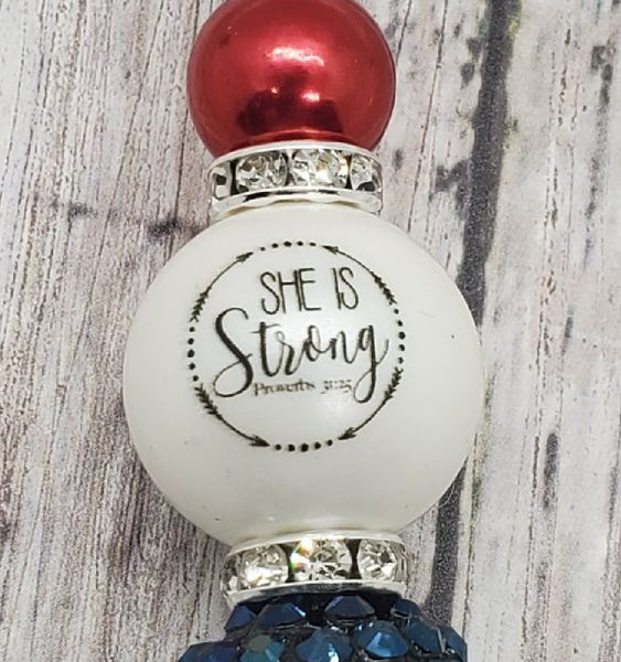 Columbia Inspired Beaded Pen