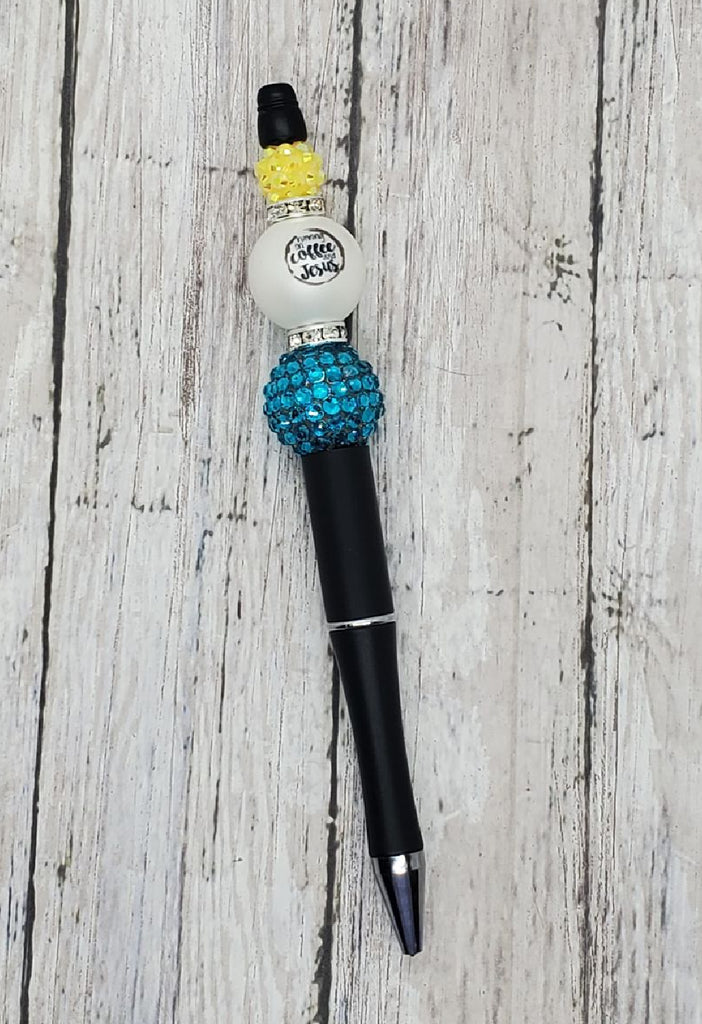 Running on Coffee and Jesus Beaded Pen