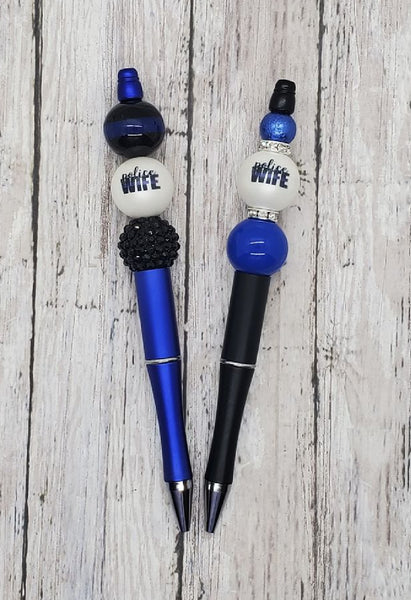 Police Wife Beaded Pen