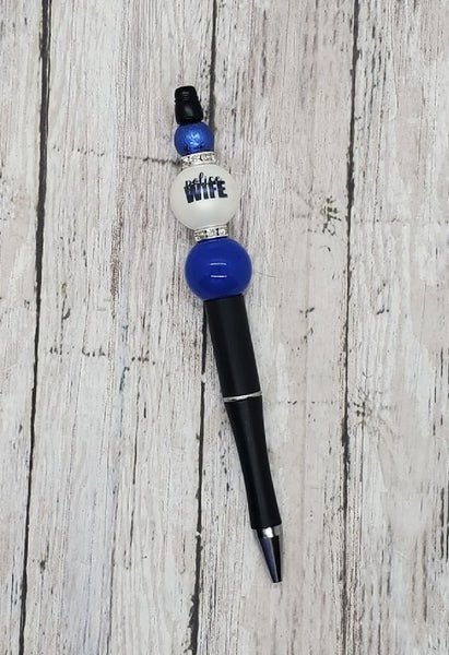 Police Wife Beaded Pen