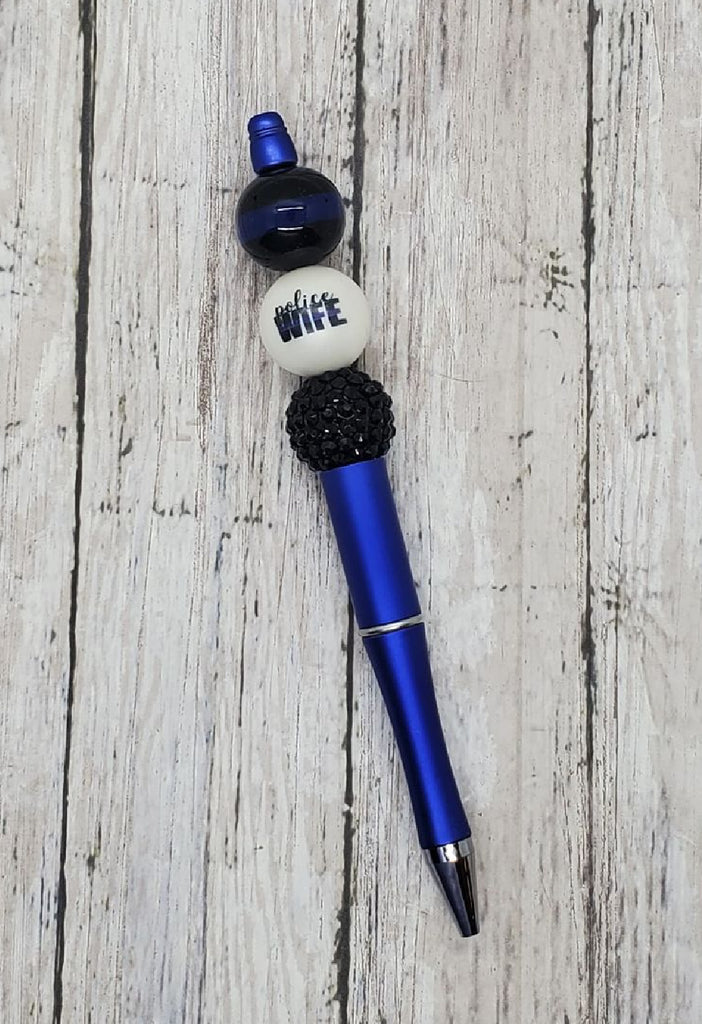 Police Wife Beaded Pen