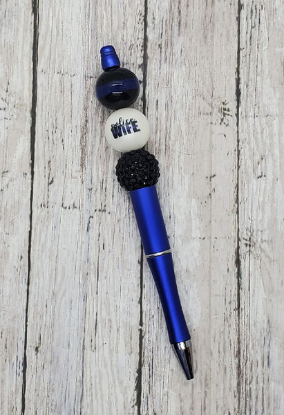 Police Wife Beaded Pen