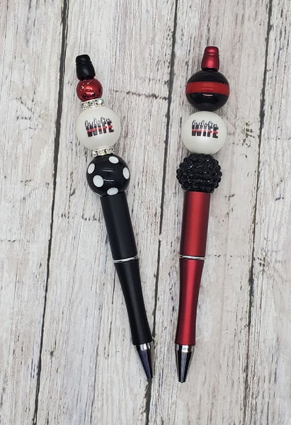 Firefighter Wife Beaded Pen