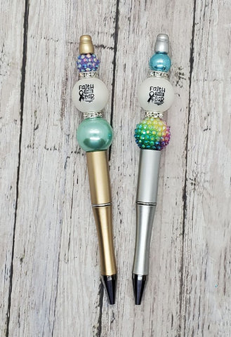 Faith Over Fear Beaded Pen