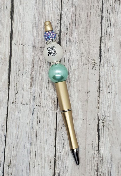 Faith Over Fear Beaded Pen