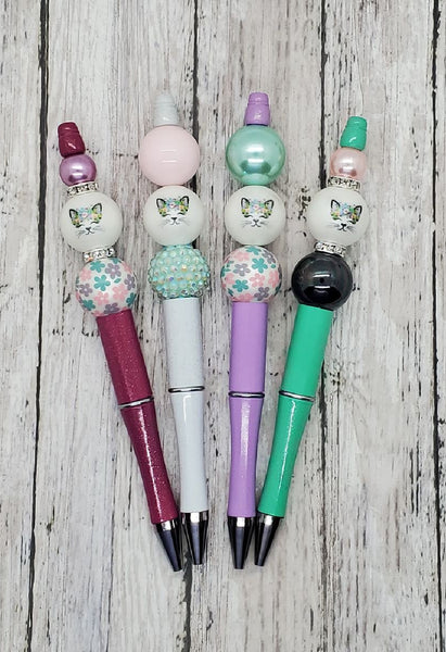 Beaded Cat Pen (Multiple Styles)
