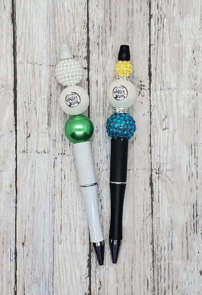 Running on Coffee and Jesus Beaded Pen