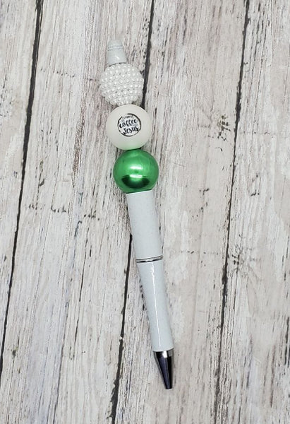 Running on Coffee and Jesus Beaded Pen