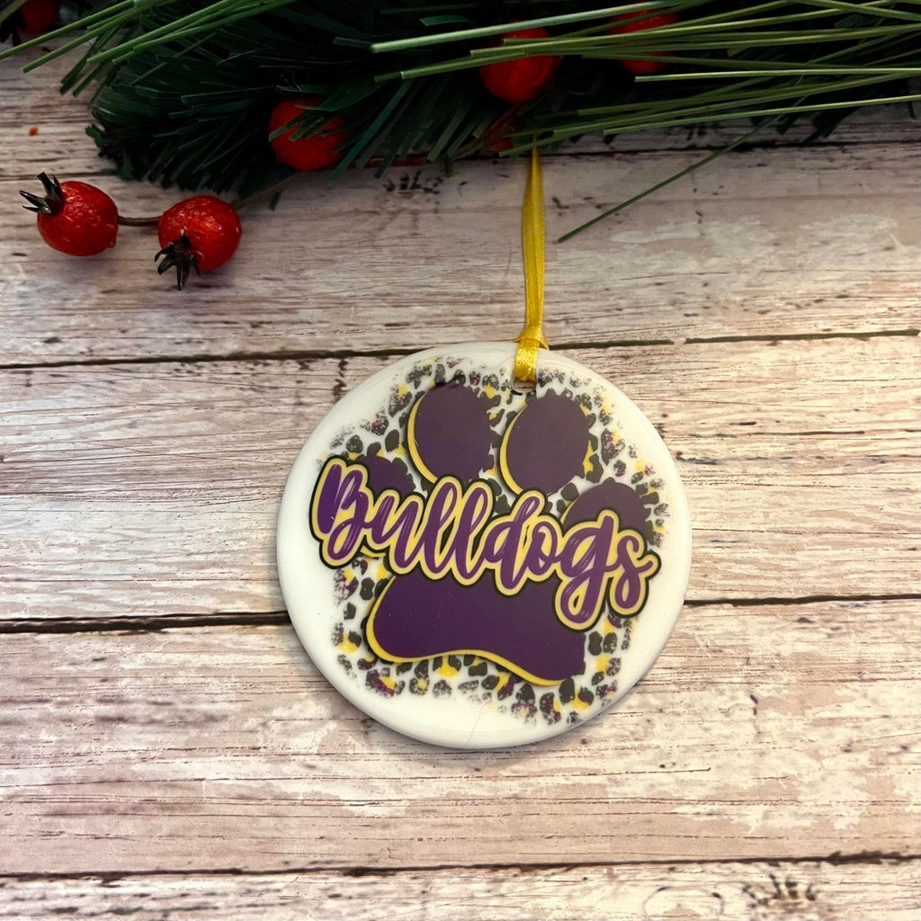 Bulldogs School Ornament