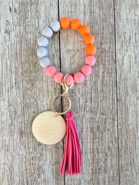 Sunset Silicone Beaded Wristlet