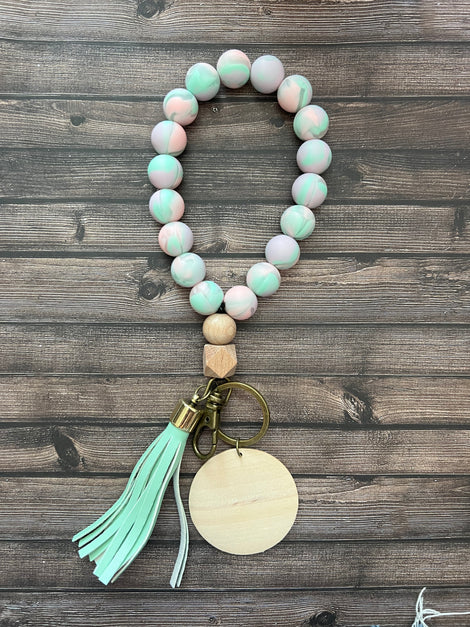 Unicorn Silicone Beaded Wristlet