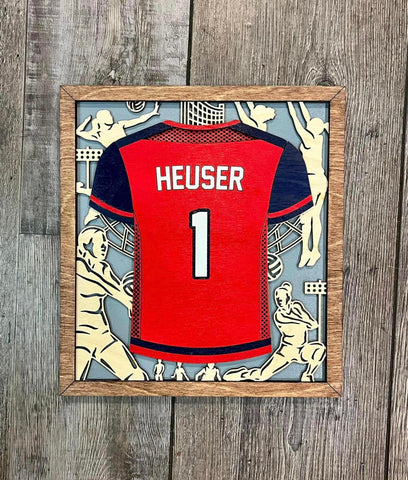 Personalized Volleyball Plaque