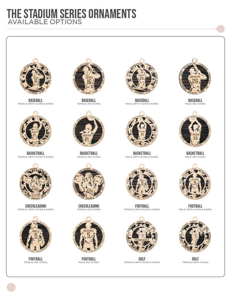 Stadium Series Sport Ornaments