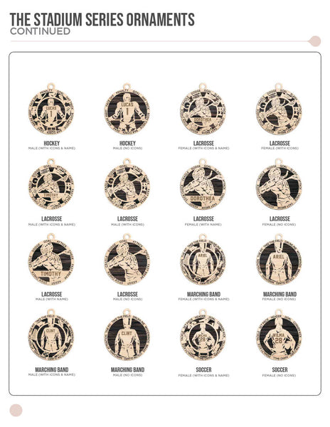 Stadium Series Sport Ornaments