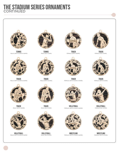 Stadium Series Sport Ornaments