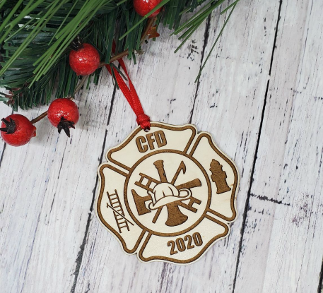 Personalized Firefighter Ornament