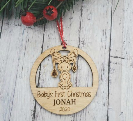 Personalized Baby's First Christmas Ornament