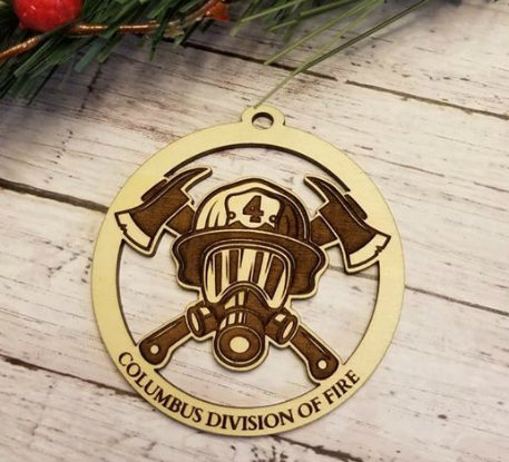 Personalized Firefighter Ornament