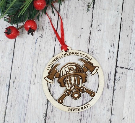 Personalized Firefighter Ornament