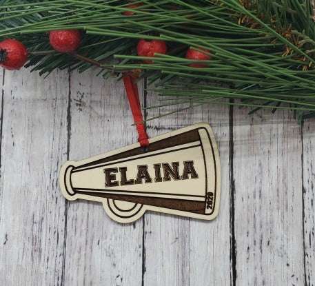 Personalized Cheerleader Ornament