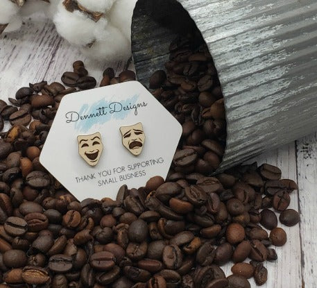 Theatre Mask Earrings
