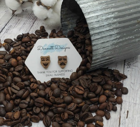 Theatre Mask Earrings