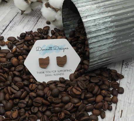 Ohio Shaped Earrings