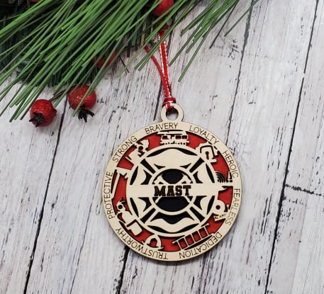 Personalized First Responder Ornaments