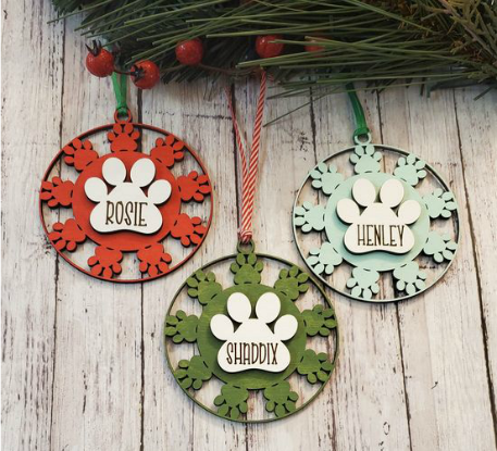 Personalized Dog Ornament