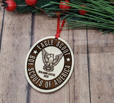 Personalized Eagle Scout Ornament
