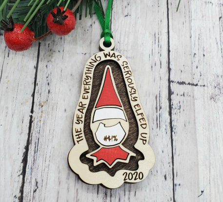2020 Elfed Up Ornament