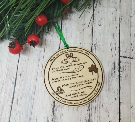 Irish Blessing Ornament