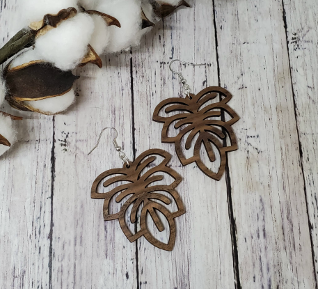 Walnut Leaf Earrings